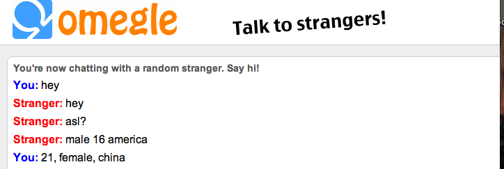 Omegle girl only chat