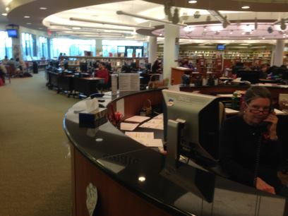 The library during a typical free.