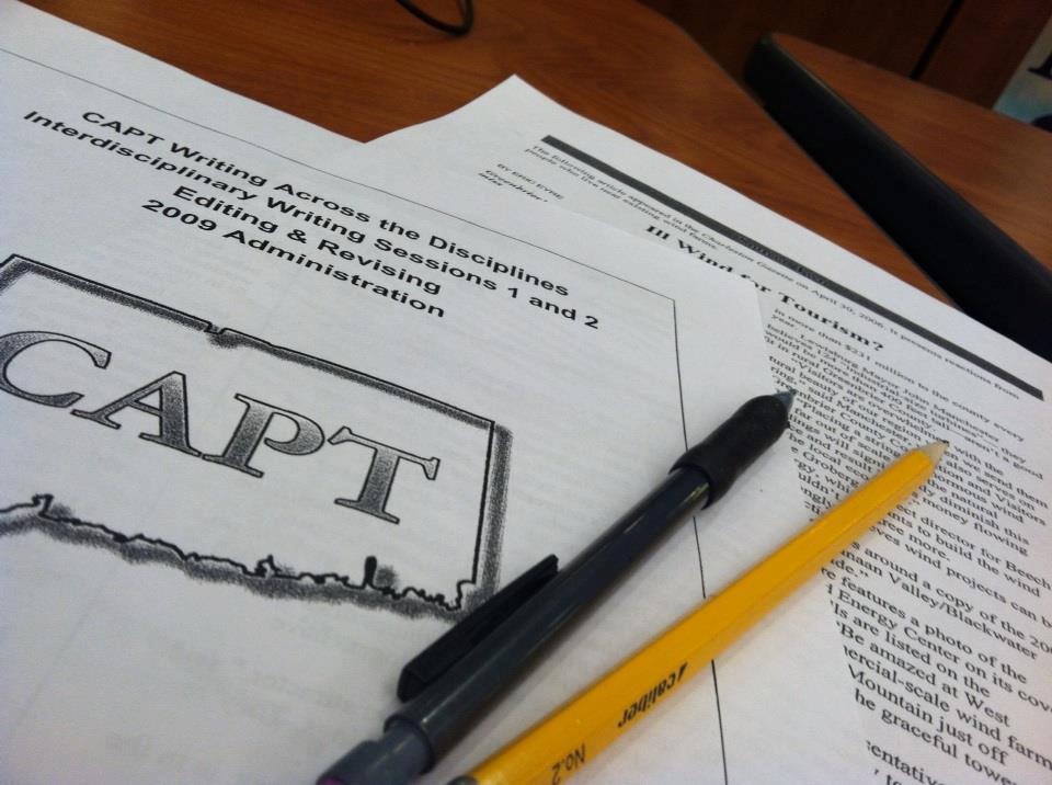 The CAPT test will be replaced with the Common Core test in 2015, an exam taken at the end of junior year. 
