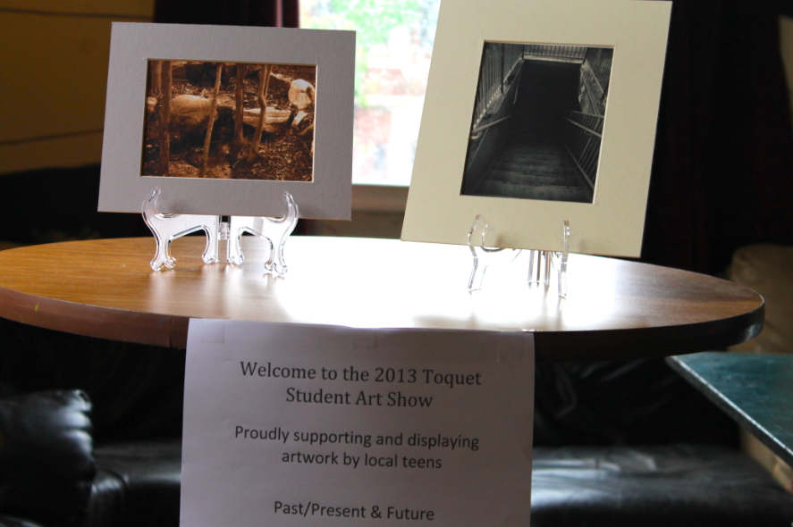 Welcome: A sampling of some of the art on display at Toquet Hall