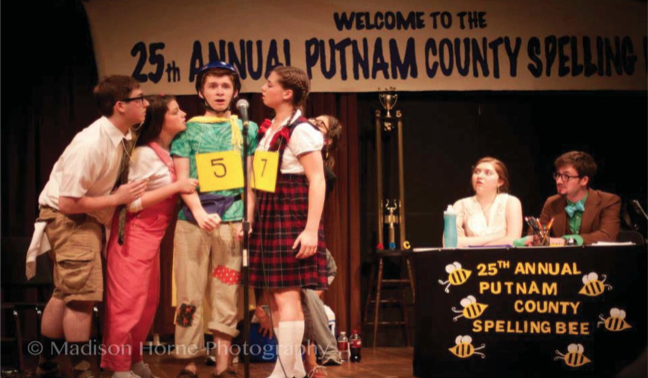 Students take part in the 25th Annual Putnam County Spelling Bee in order to raise money for Best Buddies.