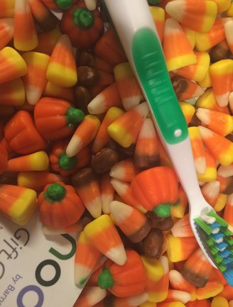 Unlikely Halloween handouts are hidden among the sweet treat of candy corn.
