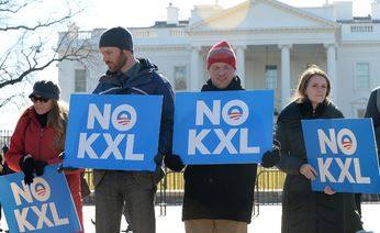 Hundreds of protesters have opposed the drilling of the Keystone XL pipeline. Photo courtesy of MCT Campus.