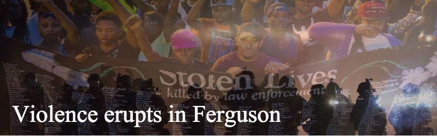 Violence+erupts+in+Ferguson