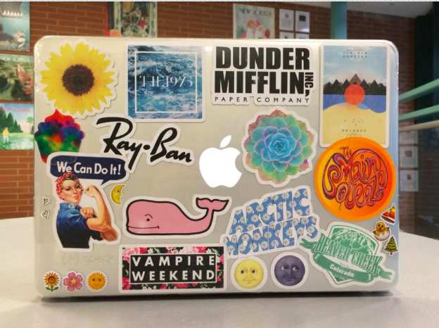  Some people like to spread the stickers out on their computer cases so that they are clear and easy to see.