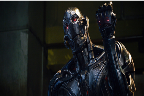 James Spader as “Ultron” in a scene from “Avengers: Age of Ultron.” Photo from MCT Campus