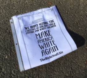 White supremacist fliers found in Norwalk
