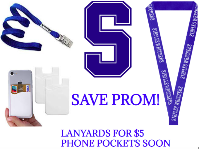 Staples juniors have been raising money for the underfunded junior prom this coming spring by selling lanyards and phone cases to the student body and Westport residents