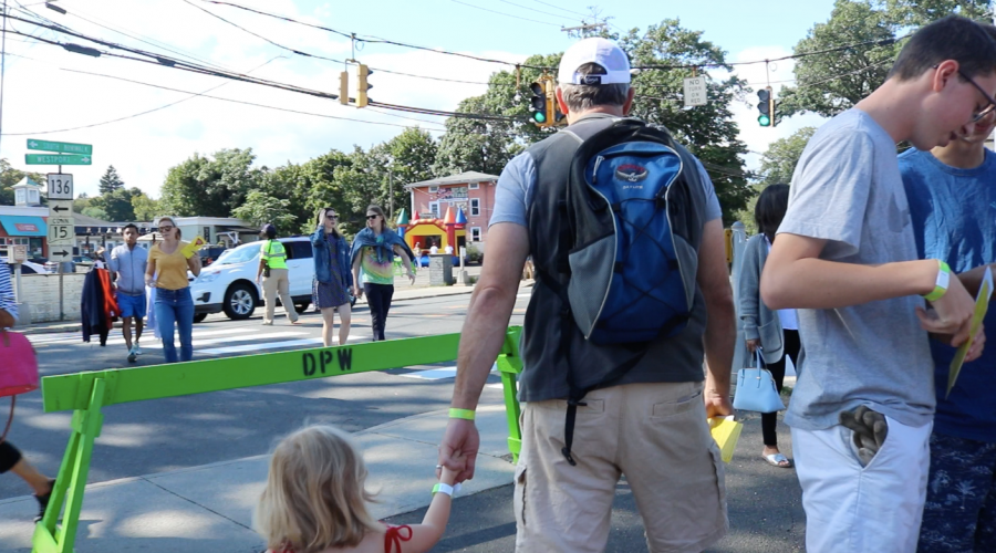 The Slice of Saugatuck was both a kid and adult-friendly festival. All ages found something that interested them. The festival-goers walked with smiles on their faces and food in their hands.