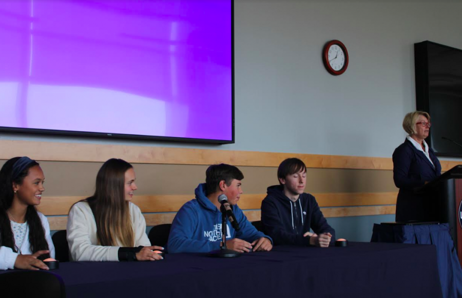 Staples German students compete in the quiz bowl at UConn on Nov. 14. 