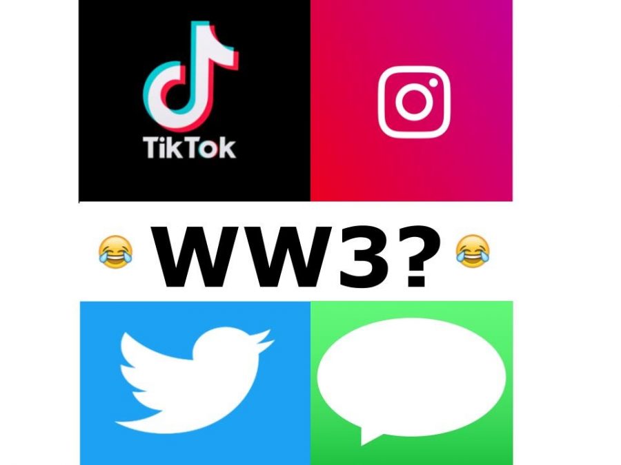 Teens are using social media to not only create the World War III memes, but share them with others.