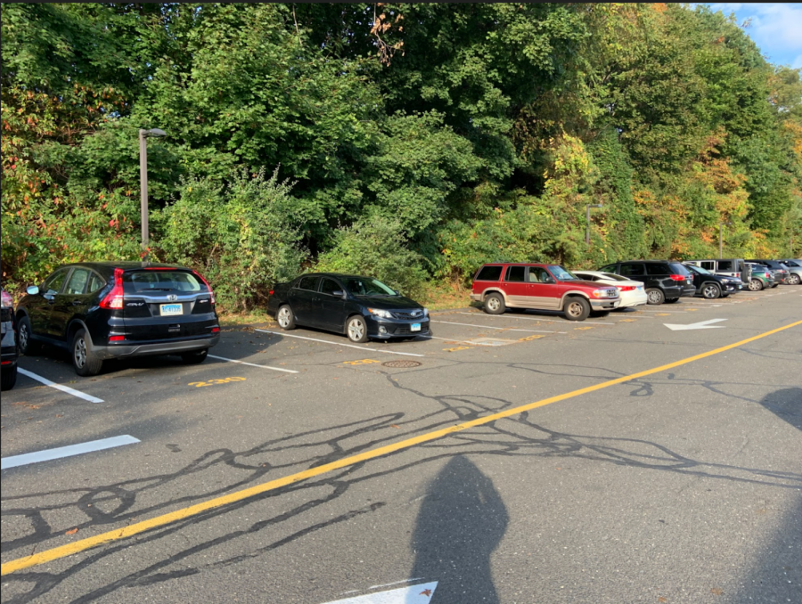 Many parking spots in all areas of the Staples parking lot are left unoccupied during the day, as only half of the senior class is on campus.  