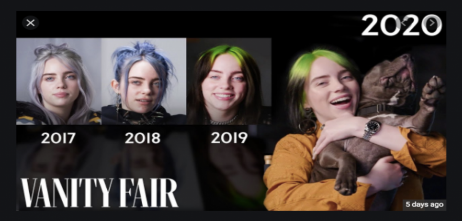 Billie+Eilish+recently+conducted+her+interview+with+Vanity+Fair+for+the+fourth+year+in+a+row.