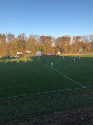 Staples boys’ soccer takes on Brien McMahon at Loeffler Field in front of no fans. “Packing the hill” as it’s called by the soccer team isn’t a thing this year due to COVID Guidelines.