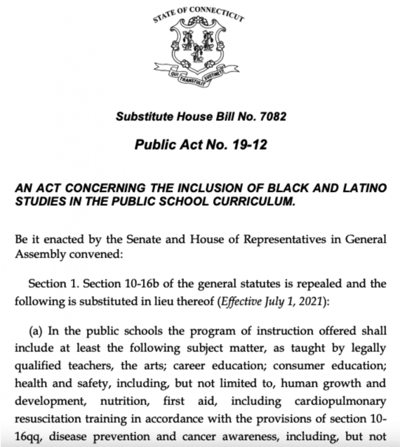 Despite its advances in diversity and representation, Public Act No, 19-12, or An Act Concerning The Inclusion Of Black And Latino Studies In The Public School Curriculum, does not provide proper treatment to Connecticut’s Native American community.