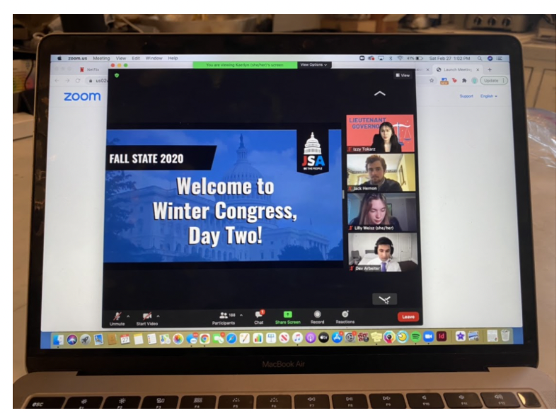 Winter Congress took place through Zoom and utilized the breakout room function to divide members into their designated committees. Zoom was an extremely convenient resource to use and allowed the convention to run smoothly.