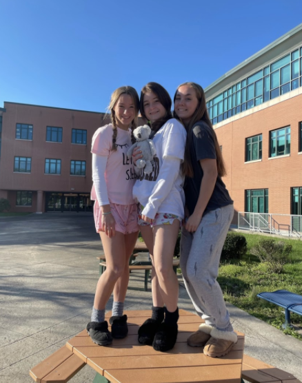 Each day of the week corresponded to a different theme where students and staff were encouraged to dress up and show off their school spirit.  *masks were only removed for the photo*