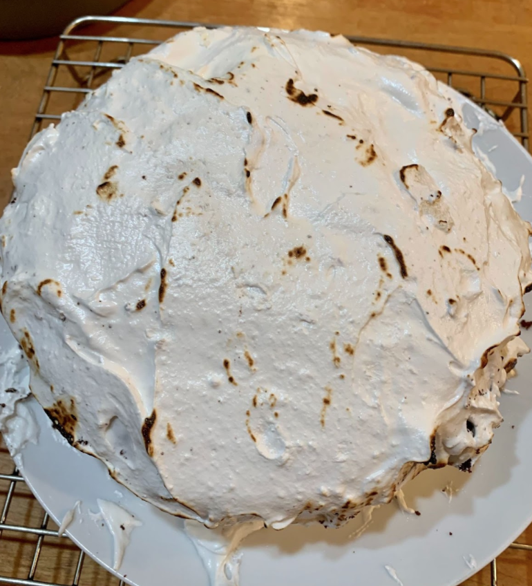 About seven years ago, my grandfather and I made a S’mores layer cake together, so, after not seeing him for nearly 500 days, I wanted to surprise him by baking him that same cake for Father’s Day.