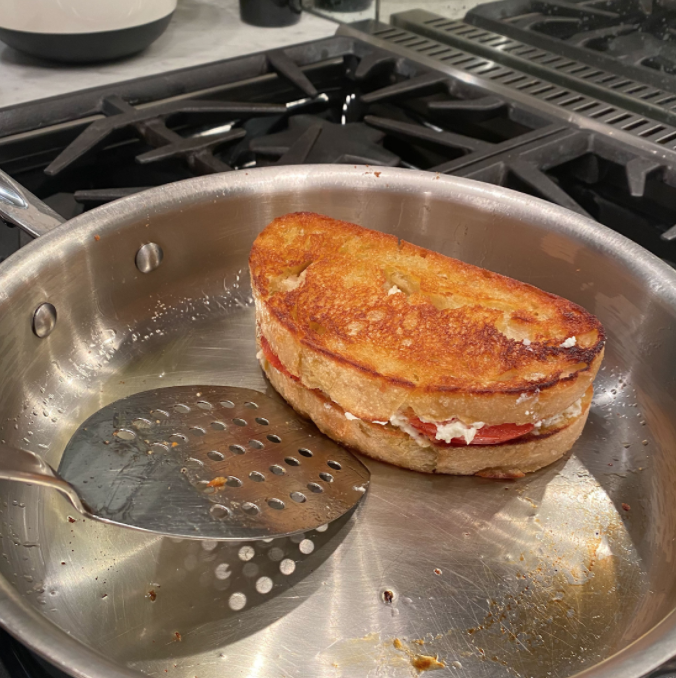 This easily prepared Santorini Grilled Cheese will make anyone's mouth water.