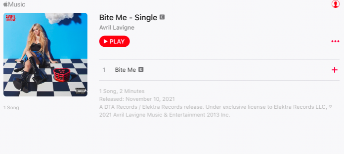 Avril Lavigne puts out her new single “Bite Me” with a mighty twist on an unfortunate breakup. For her new album she signed under singer/drummer Travis Barker’s DTA Records label.