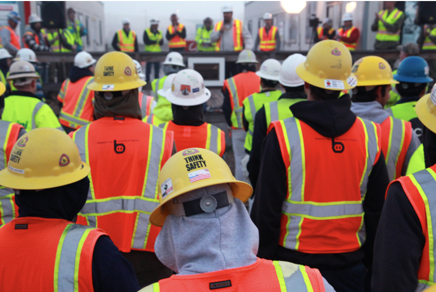 The apprenticeship program focuses on the importance of safety instruction and the teaching of skills important for a career in construction and other fields.

