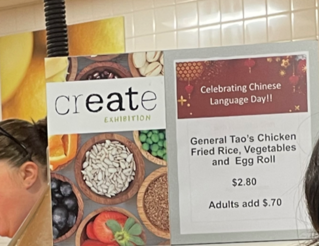 The cafeteria served new dishes every day in celebration of the week, including chicken fried rice for Chinese language day on Monday, March 14. Other dishes such as churros, éclairs and tacos were offered exclusively on other language days.