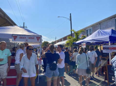 Crowds gathered throughout the festival to support local restaurants and taste the food they had to offer.