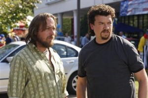 In this image released by HBO, Ben Best, left, and Danny McBride are shown in a scene from the HBO original series, "Eastbound & Down." (AP Photo/HBO, Fred Norris)
