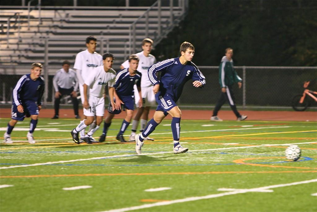 Captain Alan Reiter 10 leads the 10-1 boys soccer team. Photo courtesy of Carl McNair