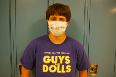 Players take measures to protect themselves from swine flu while at the same time generate interest in Guys and Dolls.