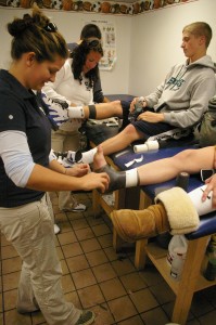 "G" and Erin are hard work. Photo by Jonathan Foster '10.