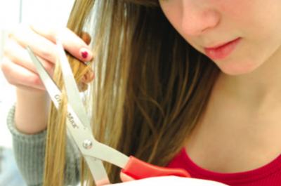 Cut It Out: Some people choose to cut their own hair out of convenience or to save money spent at the salons. | Photo by Madeline Hardy '11