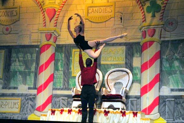 Julie Lunde 11 practices at a rehearsal for her part as the Sugarplum Fairy | Photo by Julia Edelman 11