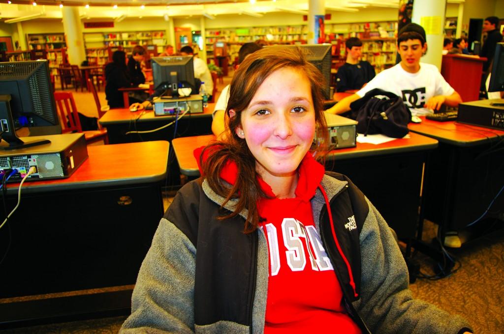 Jill Ciferri ’10 largest worry senior year is picking a college. | Photo by John Watson 12
