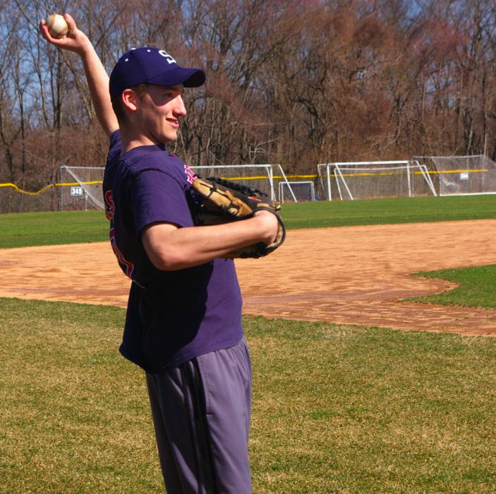 Pitcher David Speer 10 hopes to have his team win the FCIAC tournament for the third year in a row. | Photo by Carlie Schwaeber 12