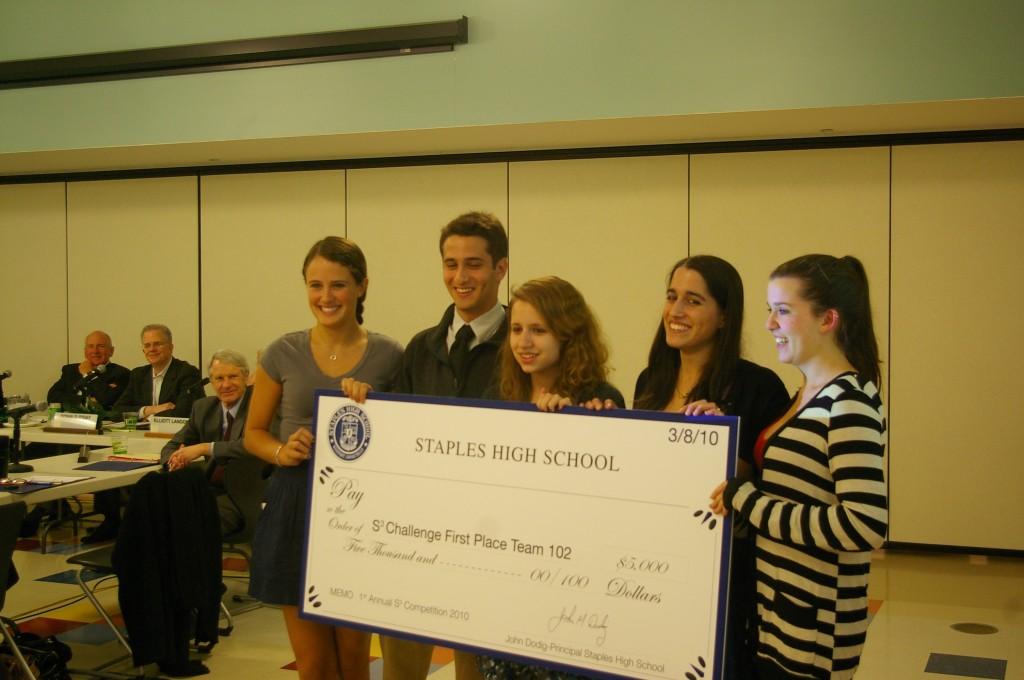 Pictured above are the winners of the first Spectacular Staples Student Challenge. | Photo by Petey Menz 11
