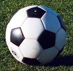 A soccer/football ball. A soccer/football ball.