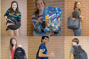 Backpacks are as Varied as the Students that Carry Them 