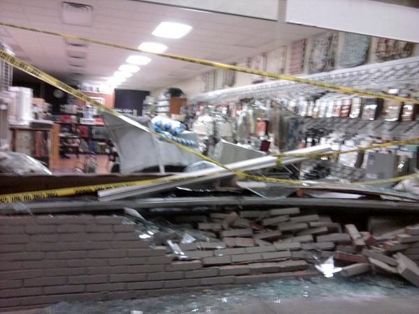 Car Drives into Post Road Storefront; No Injuries Reported