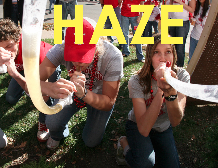 Haze was shown to the freshmen and sophomores of Staples, flashing—among other warnings—the dangers of binge drinking.