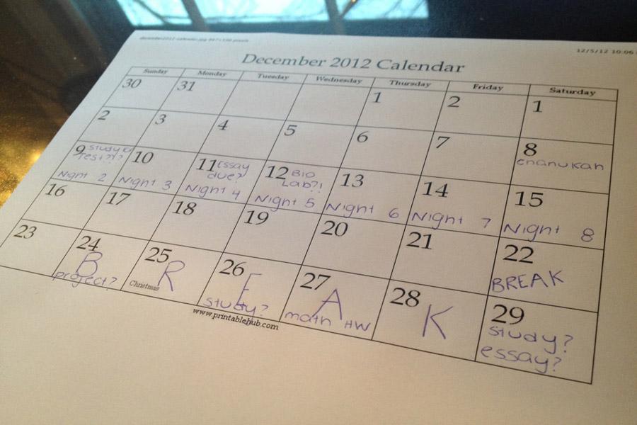 Although students look forward to holidays and breaks, many will still have homework to do over Hanukah and vacation. 
