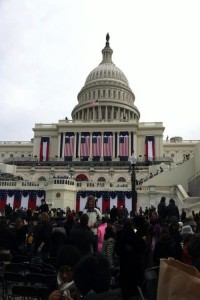 The Young Democrats club at Staples attended President Obama's second inauguration.