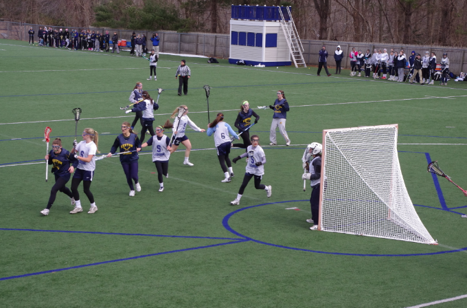 Staples Girls Varsity Lacrosse Team Plays Weston in First Scrimmage of the Season