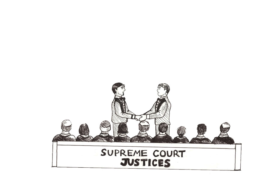 The+Supreme+Court+is+assessing+whether+or+not+the+Defense+of+Marriage+Act+is+constitutional.+The+decision+has+sparked+mixed+reactions+among+students.+