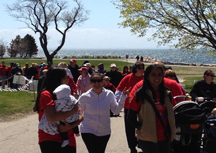 The charity walk began at Sherwood Island State Park. Many people came out to support STAR and help it raise funds.