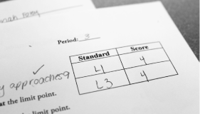 New Standards: Instead of an average, students are now given a numerical grade on the standard.