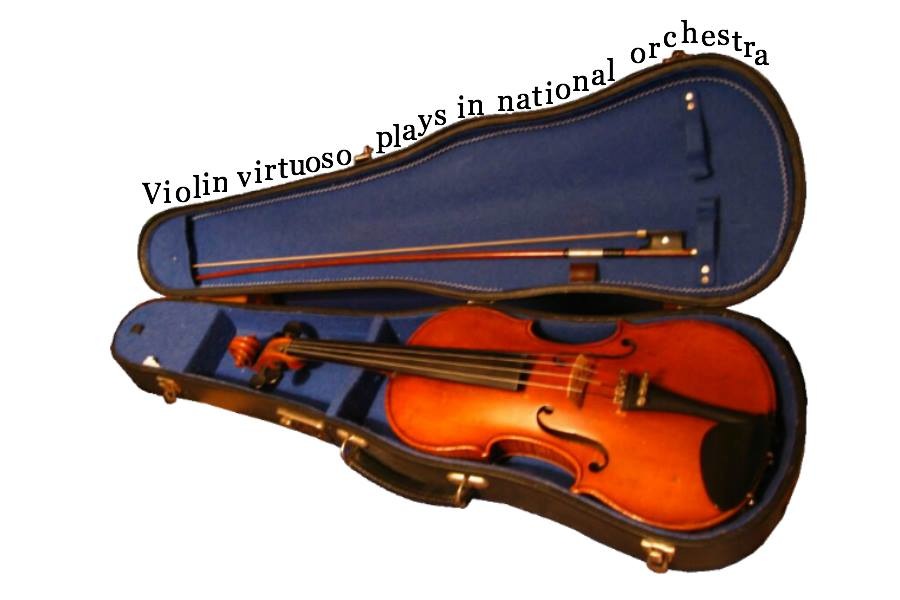 Violin virtuoso plays in national orchestra