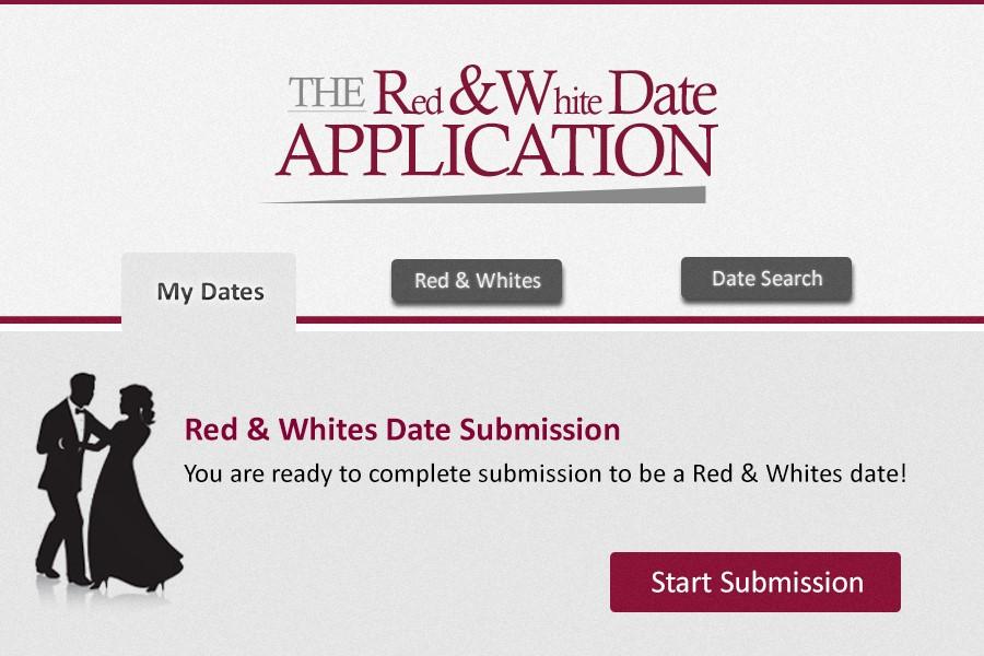 Applying as a date for Red and Whites