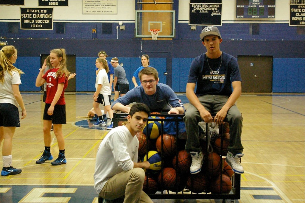 Three Male Managers of Girls Basketball