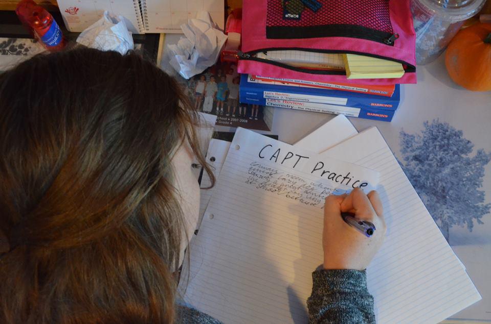 Hitting the books: Grace McCarthy 16 preps for the upcoming year by starting CAPT practice